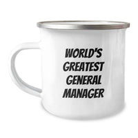 Load image into Gallery viewer, Funny World&#39;s Greatest General Manager Gifts for General Manager Birthday Unique Gifts from Family to General Manager, Camping Mug for Men - Image 1
