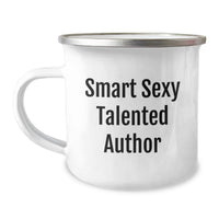 Load image into Gallery viewer, Funny Author Gifts, Birthday Unique Mugs for Smart Sexy Talented Author, Camping Mug Quote 'I'm Not Lazy I'm Just on Author Time' Gifts from Friends to Author - Image 1
