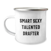 Load image into Gallery viewer, Gifts for Drafter Men, Smart Sexy Talented Drafter Camping Mug, Christmas Unique Gifts from Friends and Family - Image 1