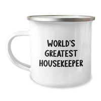 Load image into Gallery viewer, Funny Housekeeper Gifts, World&#39;s Greatest Housekeeper Quote, Christmas Unique Mugs for Housekeeper Friends and Family - Image 1
