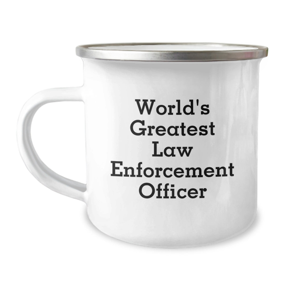Funny World's Greatest Law Enforcement Officer Gifts for Him Birthday Unique Camping Mugs from Friends and Family - Image 1