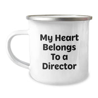 Load image into Gallery viewer, Funny Director Gifts from Friends, My Heart Belongs To A Director Camping Mug for Director Christmas Unique Gifts - Image 1