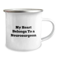 Load image into Gallery viewer, Funny Quirky Gifts from Friends for Neurosurgeon Men, Valentine's Unique Gifts for Him, Cute Camping Mug - Image 2