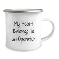 Load image into Gallery viewer, Funny Operator Gifts from Friends, Camping Mug for Operator Enthusiasts, My Heart Belongs To An 'Operator' Unique Birthday Unique Gifts - Image 2