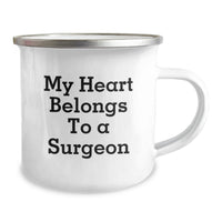 Load image into Gallery viewer, Funny Gifts from Friends for a Surgeon Lover, My Heart Belongs To A Surgeon, Personalized Graduation Unique Gifts for Surgeon - Image 2