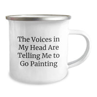 Load image into Gallery viewer, Funny Painting Humor Gifts from Friends - The Voices In My Head Are Telling Me To Go Painting Birthday Unique Gifts for Painting Lovers - Image 2