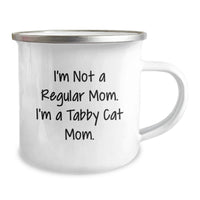 Load image into Gallery viewer, Tabby Cat Camping Mug - Funny Gift for Tabby Cat Moms, Graduation Unique Gifts from Friends, Family, Coworkers, Women, Men - Image 2
