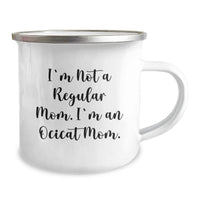 Load image into Gallery viewer, Ocicat Mom Camping Mug - Funny Gift for Friends, Family, or Coworkers - Unique Christmas Unique Gifts from Mom to Ocicat Lover, Camping Enthusiast - Image 2