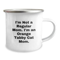 Load image into Gallery viewer, Gifts for Orange Tabby Cat Lovers, Funny Orange Tabby Cat Mom Camping Mug, Graduation Unique Gifts from Friends and Family - Image 2