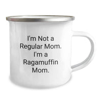 Load image into Gallery viewer, Ragamuffin Cat Gifts for Mom Stainless Steel Camping Mug Funny Quote I'm Not A Regular Mom I'm A Ragamuffin Mom Christmas Unique - Image 2