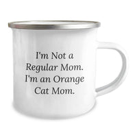 Load image into Gallery viewer, Funny Orange Cat Gifts for Orange Cat Moms, Camping Mug, Christmas Unique Gifts from Friends, Funny Orange Cat Mom Quote - Image 2