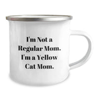 Load image into Gallery viewer, Funny Yellow Cat Mom Camping Mug Gifts from Dad to Yellow Cat Lover, Perfect for Christmas Unique Gifts - Image 2