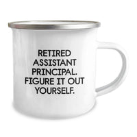 Load image into Gallery viewer, Funny Assistant Principal Gifts from Dad to Assistant Principal Graduation Unique Mugs - 'Figure It Out Yourself' - Image 2