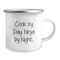 Load image into Gallery viewer, Funny Cook By Day Gifts from Friends for Graduation Unique Camping Mug, Ninja Mugs for Cook Lovers, Inspirational Graduation Gifts for Men, Women, Friends, Coworkers, Family - Image 2