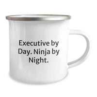 Load image into Gallery viewer, Funny Executive Gifts for Men by Day, Ninja by Night - Unique Camping Mug for Graduation - Image 2