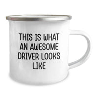 Load image into Gallery viewer, Funny Driver Gifts for Men, Graduation Unique Gifts from Friends, This Is What An Awesome Driver Looks Like Camping Mug - Image 2