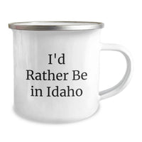 Load image into Gallery viewer, Funny Idaho Gifts from Friends and Family, I'd Rather Be In Idaho Camping Mug for Graduation Unique Gifts - Image 2