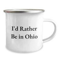 Load image into Gallery viewer, Funny Ohio Gifts for Men from Friends - I'd Rather Be In Ohio Camping Mug for Graduation Unique Gifts - Image 2