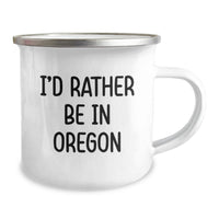 Load image into Gallery viewer, Oregon Gifts - Funny Camping Mug for Men and Women - I'd Rather Be In Oregon Graduation Unique Gifts from Friends - Image 2