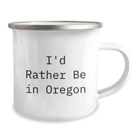 Load image into Gallery viewer, Funny Oregon Gifts for Men - I'd Rather Be In Oregon Camping Mug, Unique Graduation Gifts from Friends to Family - Image 2
