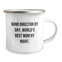 Load image into Gallery viewer, Funny Band Director Camping Mug Gifts from Mom for Graduation Celebration - Image 2
