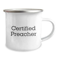 Load image into Gallery viewer, Funny Preacher Quotes Gifts from Friends for Preacher Graduation Unique Gifts, Camping Mug for Men - Image 2
