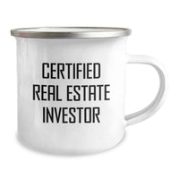 Load image into Gallery viewer, Real Estate Investor Gifts from Friends - Funny Quote for Certified Investors, Camping Mug for Graduation Unique Gifts - Image 2
