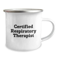 Load image into Gallery viewer, Funny Gifts from Friends for Certified Respiratory Therapist Camping Mugs, Christmas Unique Gifts for Men Women Family Respiratory Therapist - Image 2
