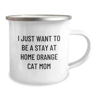 Load image into Gallery viewer, Funny Orange Cat Mom Camping Mug Gifts from Friends to Family Birthday Unique Present - Image 2
