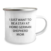 Load image into Gallery viewer, German Shepherd Dog Camping Mug Gifts for Mom, Funny Christmas Unique Gifts from Family, Friends for German Shepherd Lover - Image 2