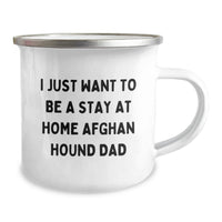 Load image into Gallery viewer, Funny Afghan Hound Dog Dad Camping Mug Gifts from Family Friends for Christmas Unique Presents - Image 2