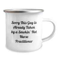 Load image into Gallery viewer, Funny Gifts from Friends for Nurse Practitioner - Smokin' Hot Christmas Camping Mug - Image 2