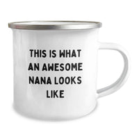 Load image into Gallery viewer, Funny Nana Gifts from Family - This Is What An Awesome Nana Looks Like Camping Mug Birthday Unique Gifts - Image 2