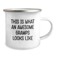 Load image into Gallery viewer, Funny Gramps Gifts for Him, Birthday Unique Gifts from Family, Camping Mug with Inspirational Quote 'This Is What An Awesome Gramps Looks Like' - Image 2