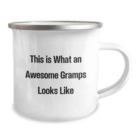 Load image into Gallery viewer, Funny Gramps Gifts, Birthday Unique Mugs for Men, Camping Mug with Inspirational Quote 'This Is What An Awesome Gramps Looks Like', Gifts from Family - Image 2