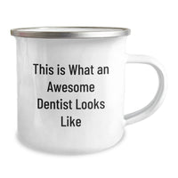 Load image into Gallery viewer, Funny Dentist Gifts - This Is What An Awesome Dentist Looks Like, Camping Mug for Dentist, Graduation Unique Gifts from Friends to Family - Image 2
