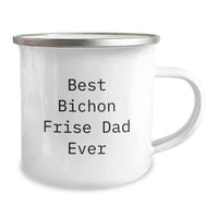 Load image into Gallery viewer, Bichon Frise Dog Lovers Camping Mug for Dad Funny Birthday Unique Gifts from Friends to Family - Image 2