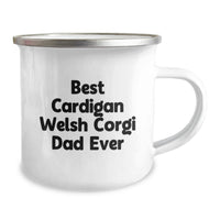 Load image into Gallery viewer, Funny Cardigan Welsh Corgi Dad Ever Camping Mug, Birthday Unique Gifts from Family for Cardigan Welsh Corgi Dog Lover Dad - Image 2