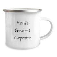 Load image into Gallery viewer, World&#39;s Greatest Carpenter Funny Gifts for Men from Friends and Family Graduation Unique Camping Mug - Image 2
