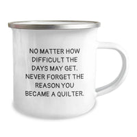 Load image into Gallery viewer, Quilter Camping Mug Gifts from Friends for Quilter Men Unique Christmas Unique Gifts - Image 2
