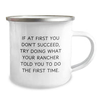 Load image into Gallery viewer, Funny Rancher Gifts for Men - Father's Day Unique Rancher Camping Mug with Inspirational Quote - Image 2