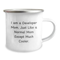 Load image into Gallery viewer, Funny Developer Mom Gifts from Family - I Am A Developer Mom Gifts for Developer Friends - Camping Mug for Graduation Unique Gifts - Image 2