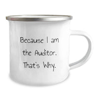 Load image into Gallery viewer, Auditor Keepsake Camping Mug for Him Birthday Gift With Bold Quote - Image 2