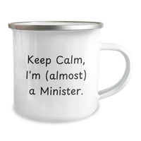 Load image into Gallery viewer, Minister Keepsake 12oz Stainless Camping Mug for Him Birthday Gift - Image 2