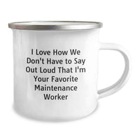 Load image into Gallery viewer, Funny Maintenance Worker Gifts for Men, Women, and Friends - Camping Mug, Perfect Graduation Unique Gifts from Family and Coworkers - Image 2