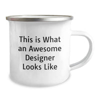 Load image into Gallery viewer, Funny Designer Gifts from Friends, Awesome Designer Looks Like Graduation Unique Gifts for Men, 12 oz Stainless Steel Camping Mug - Image 2