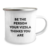 Load image into Gallery viewer, Vizsla Dog Camping Mug, Funny Quote Gift from Family to Vizsla Dog Owner, Unique Birthday Unique Gifts for Men or Women - Image 2