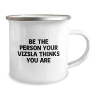 Load image into Gallery viewer, Unique Gifts from Men to Vizsla Dog Lovers, Funny Quote Birthday Camping Mug for Women, Friends and Family - Image 2