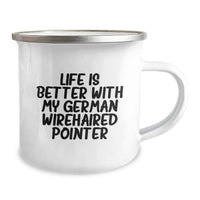 Load image into Gallery viewer, German Wirehaired Pointer Dog Camping Mug Gifts for Men from Family - Funny Birthday Unique - Image 2