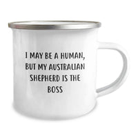 Load image into Gallery viewer, Australian Shepherd Dog Camping Mug Funny Quote Gifts from Friends for Australian Shepherd Dog Lovers Birthday Unique Presents - Image 2